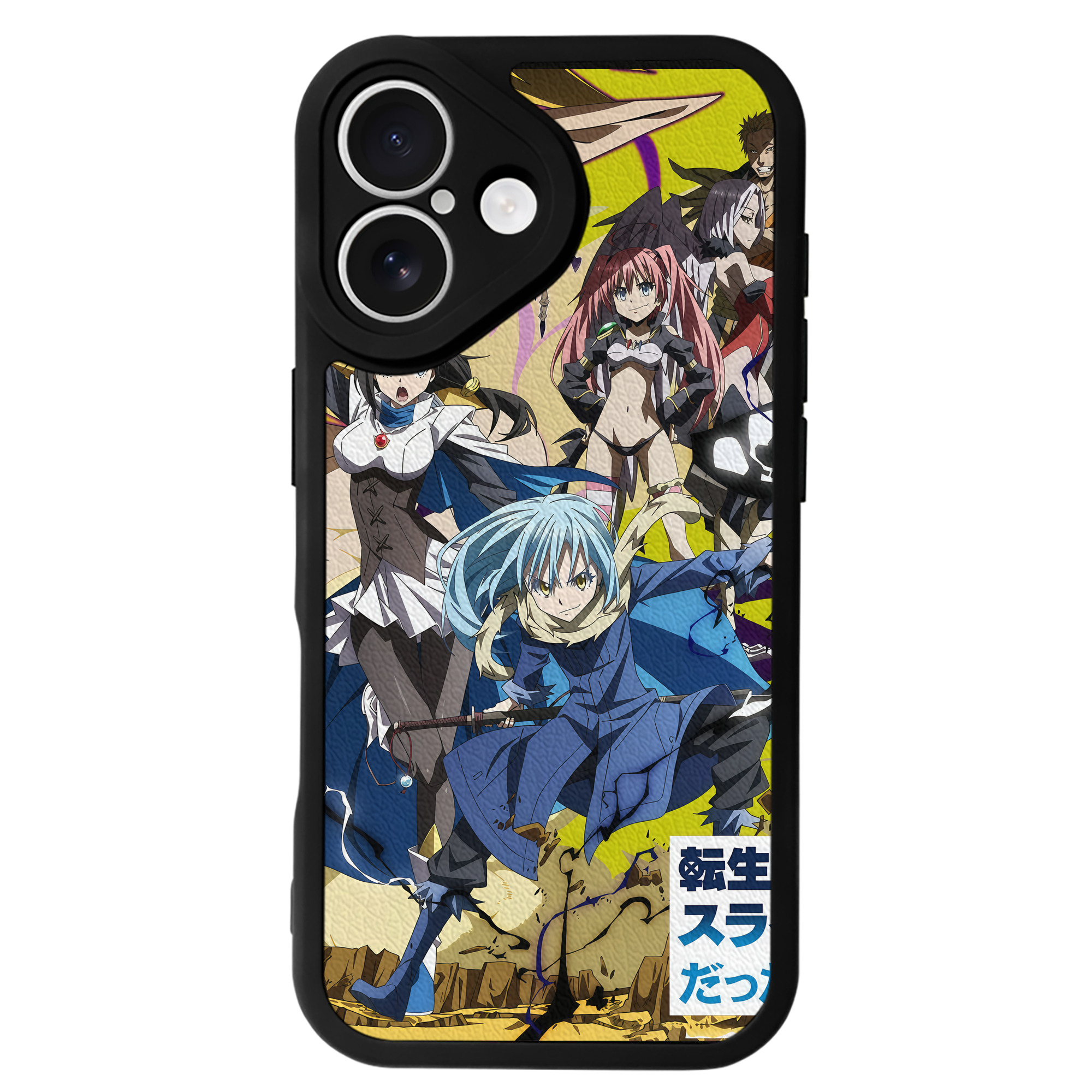 （画像用） 転スラ Regarding Reincarnated to Slime 【iPhone 16シリーズ対応】シリコンスマホケース（レザー調） 材質：シリコン